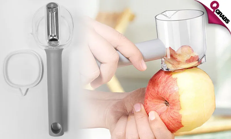 Multifunctional Peeler with Container & Lid!